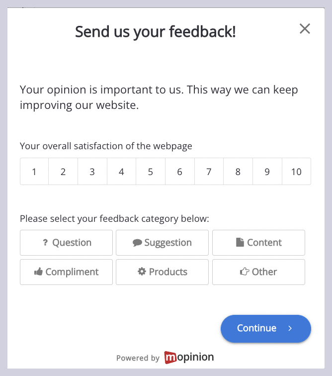 Algemene website feedback NL