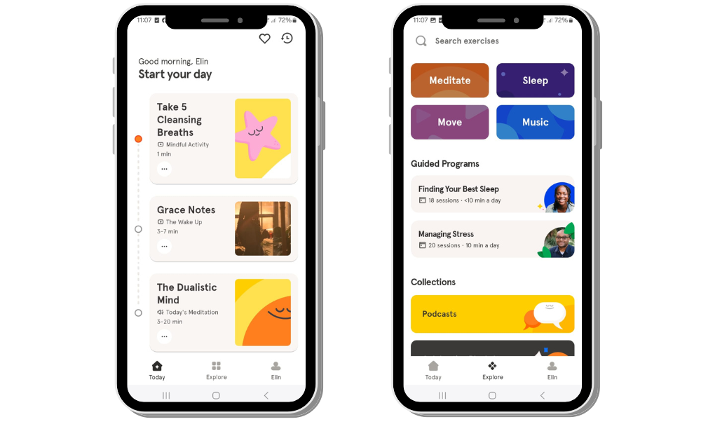 Best user experience apps - Headspace example 2