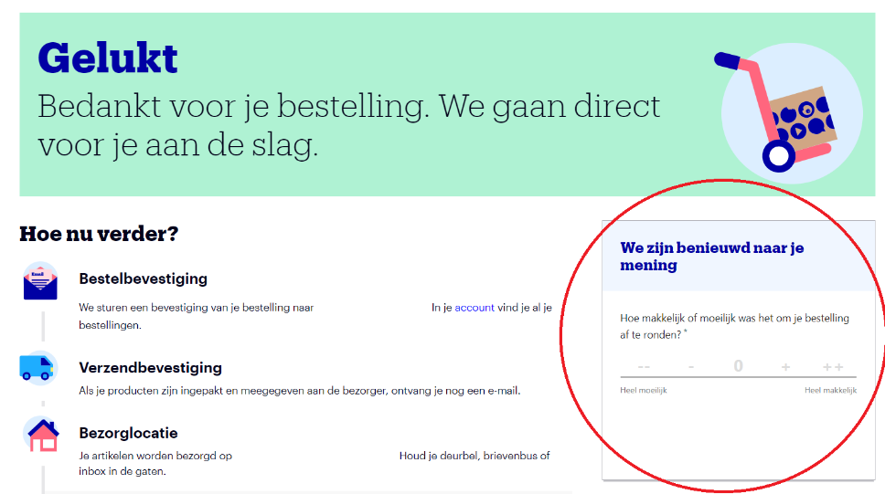Bol.com in the moment survey