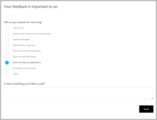 Calvin Klein refund survey landing