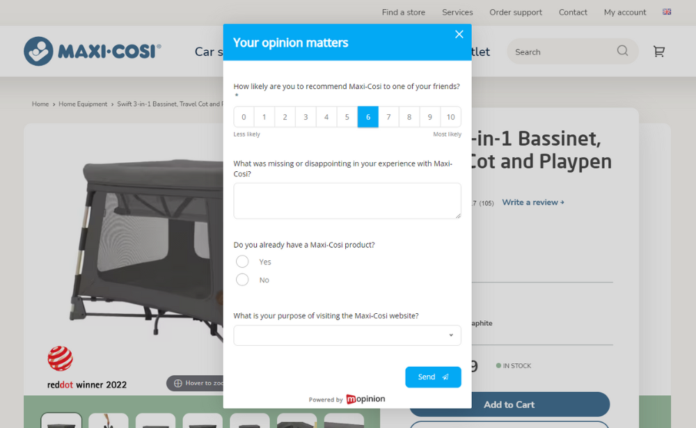 Maxi-Cosi NPS customer experience metric