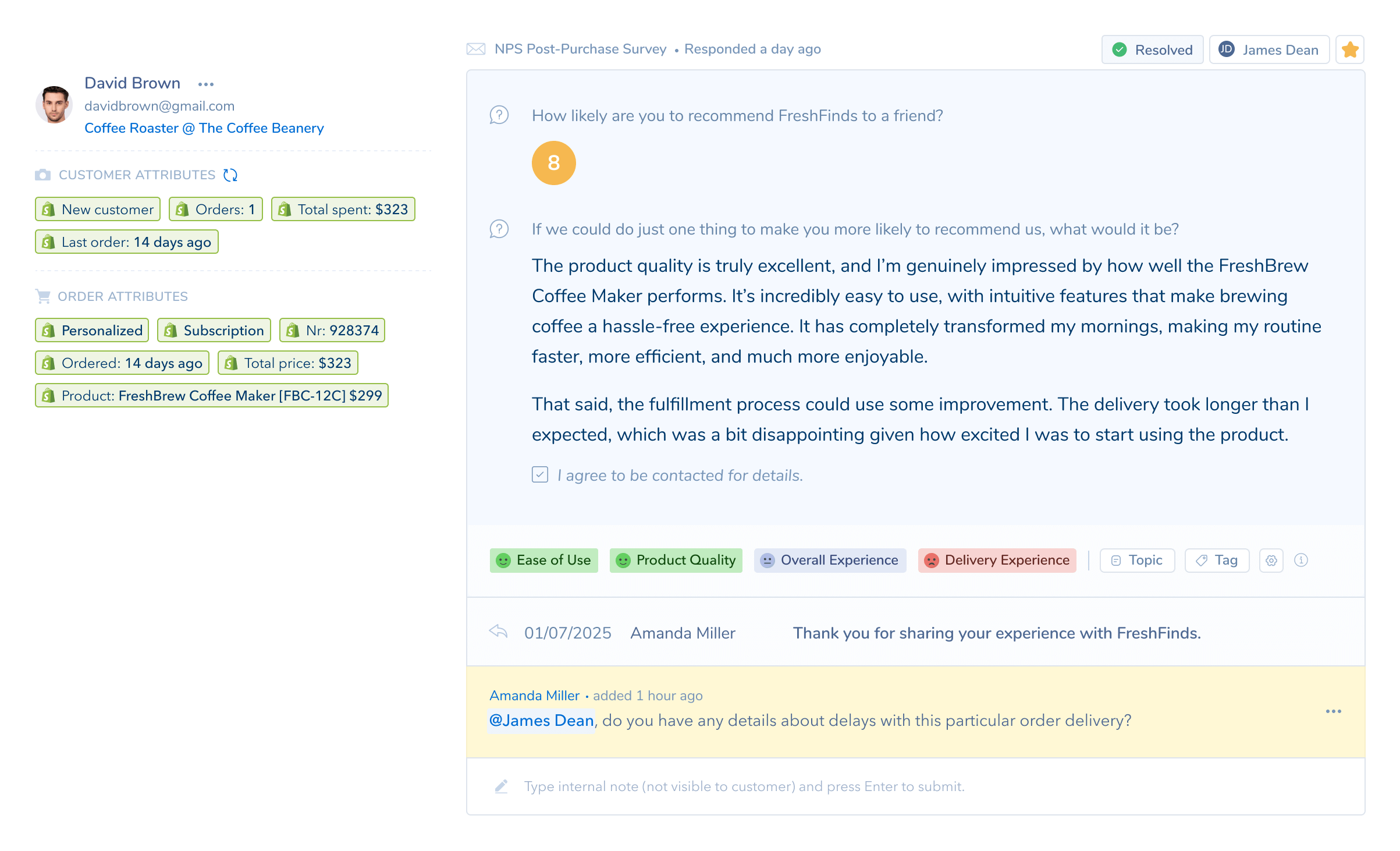 Retently online survey software