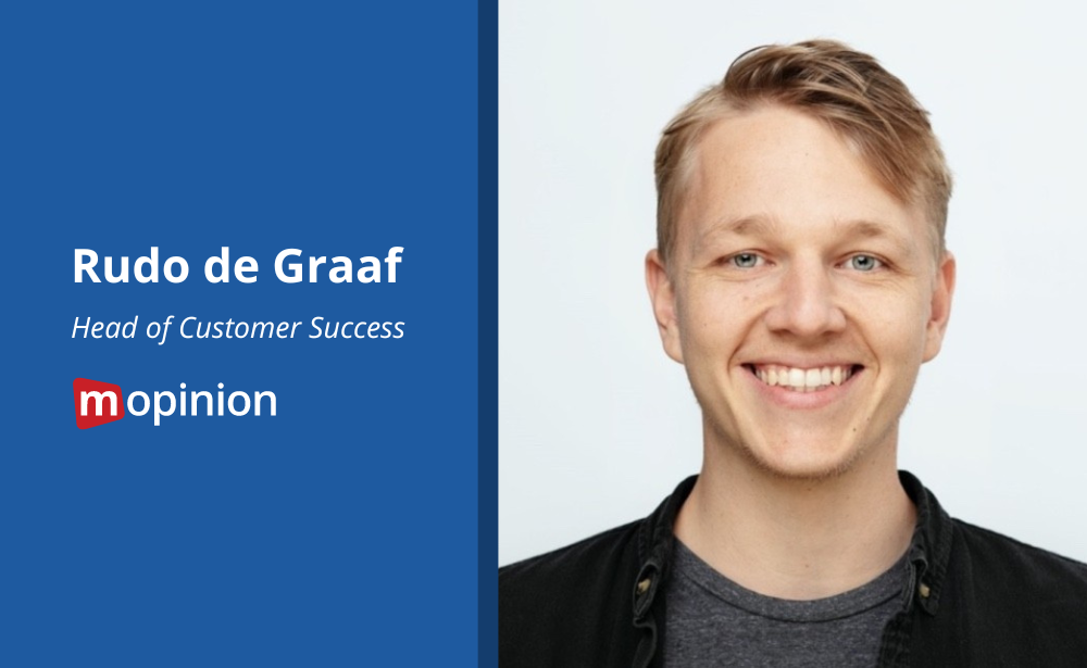 Rudo de Graaf, Head of Customer Success at Mopinion
