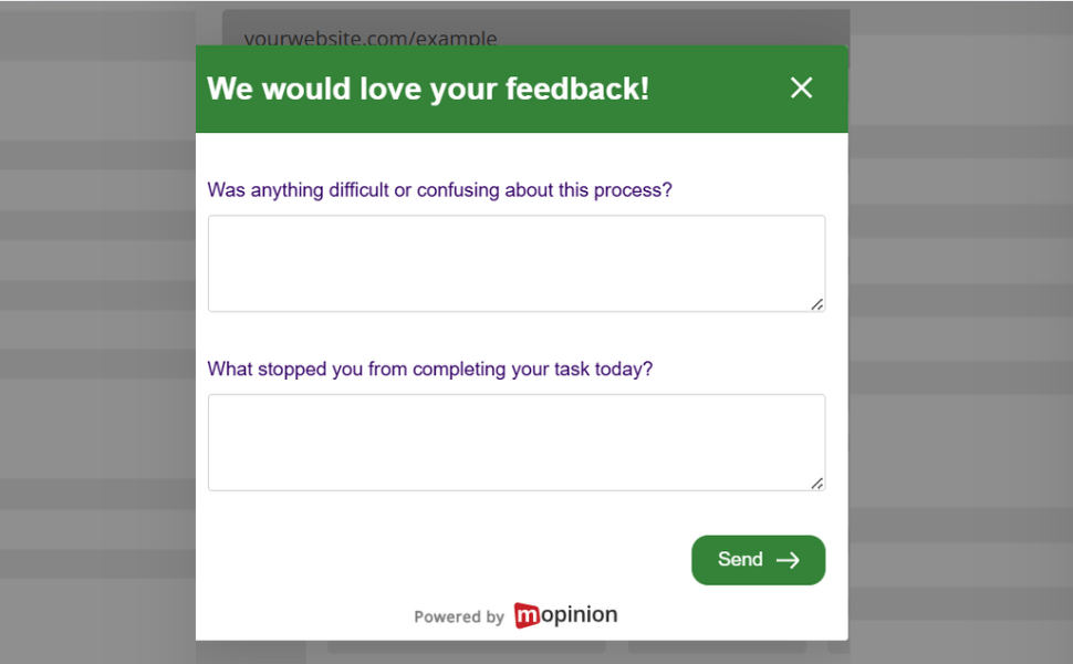 Website Feedback - what stopped you? 