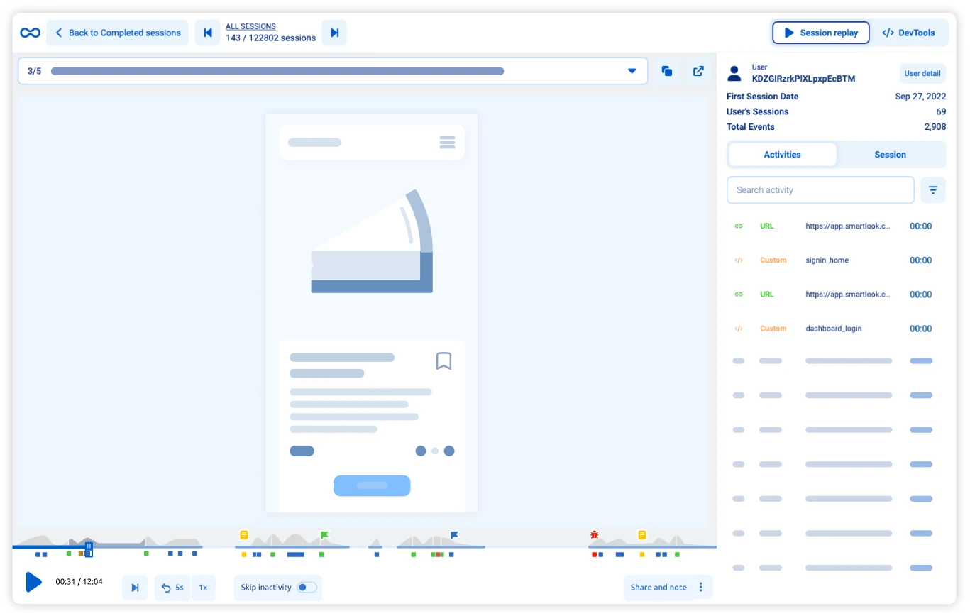 Smartlook - User experience tools