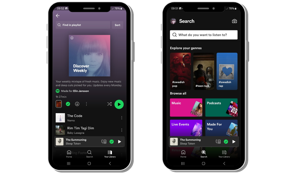 Spotify app example