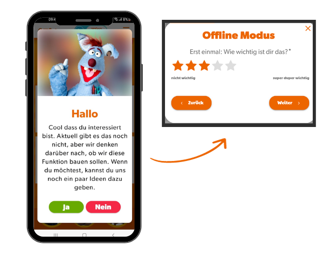 Customised mobile surveys